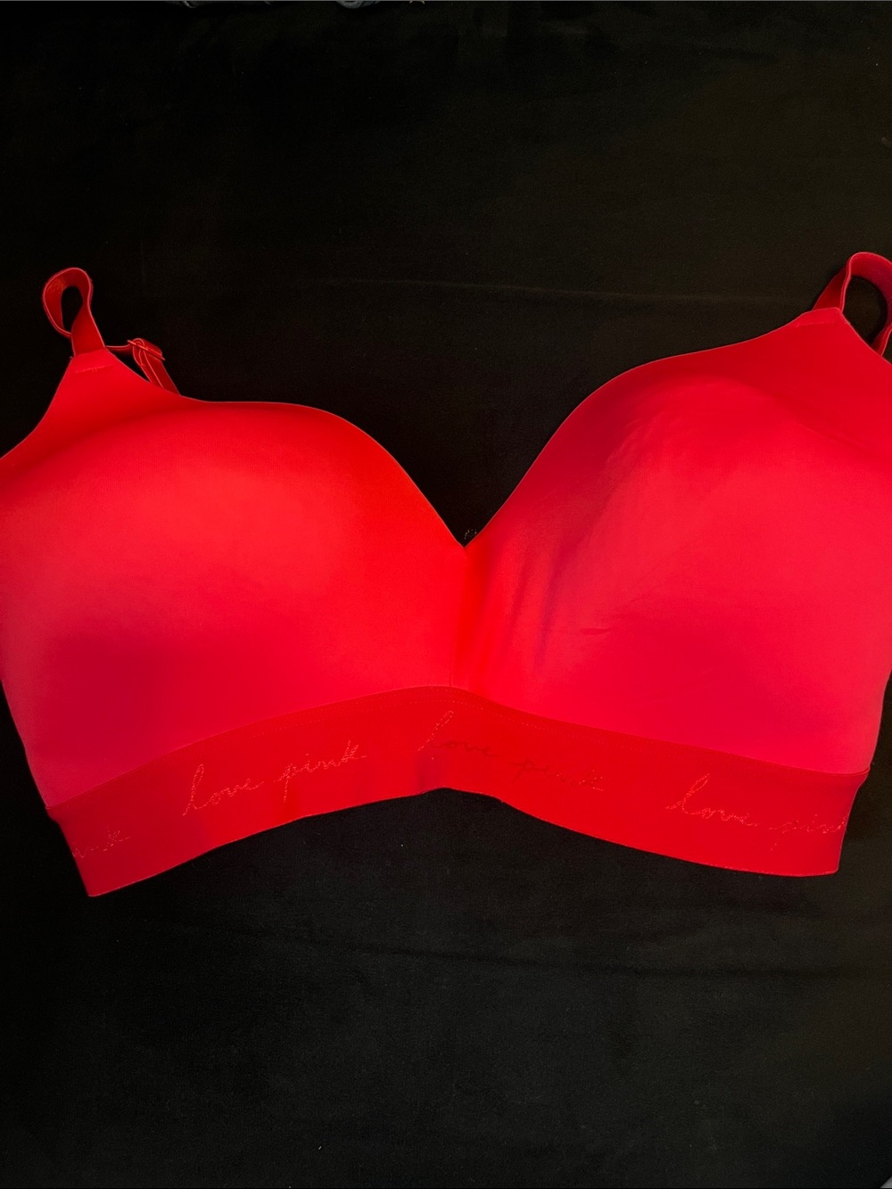 PINK Victoria's Secret Seamless Wireless Bra - Bright Red